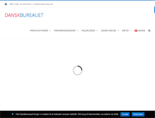 Tablet Screenshot of danskbureauet.dk